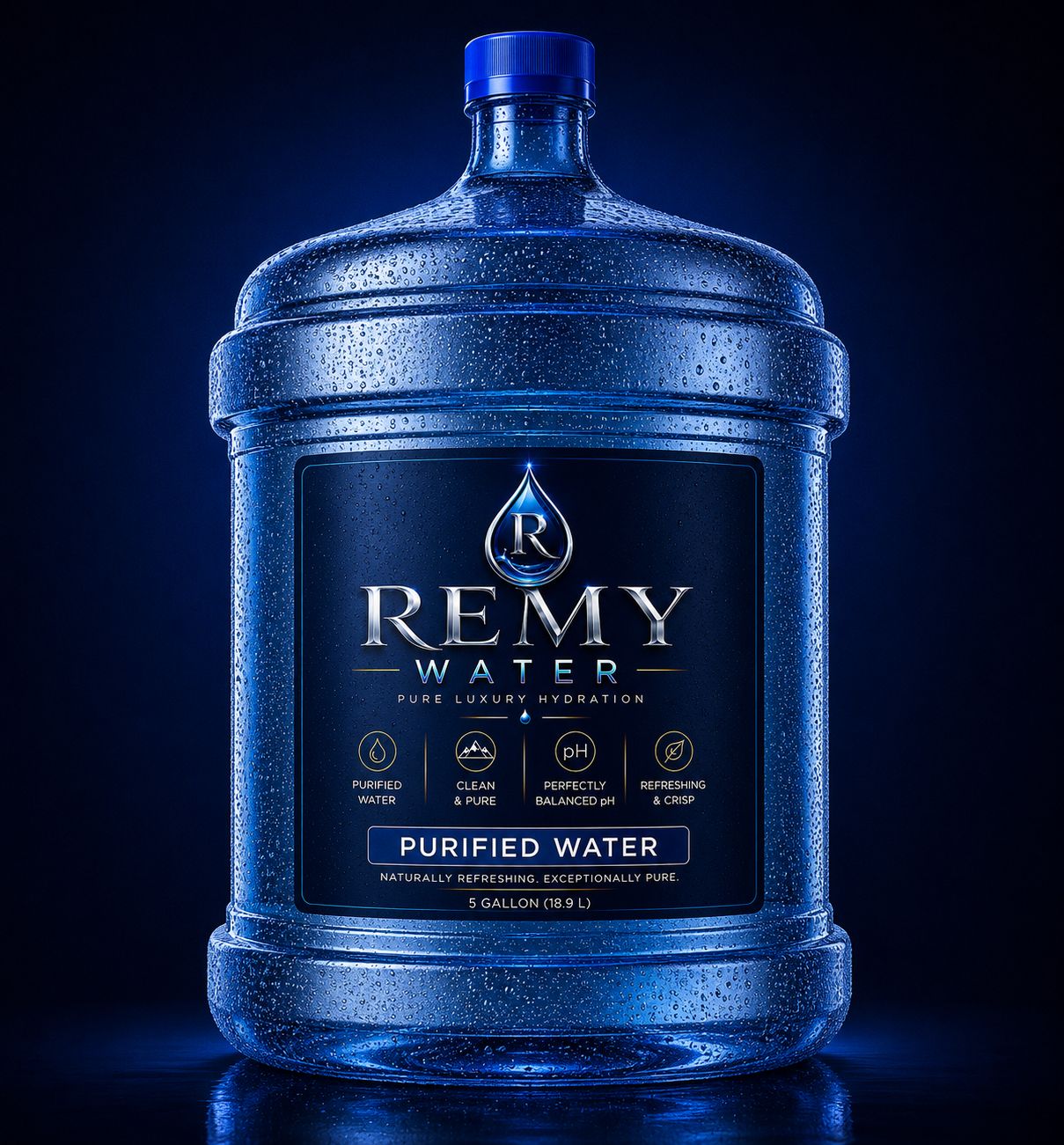 Remy Water purified 16.9 fl oz Bottles, 24 Count Pack