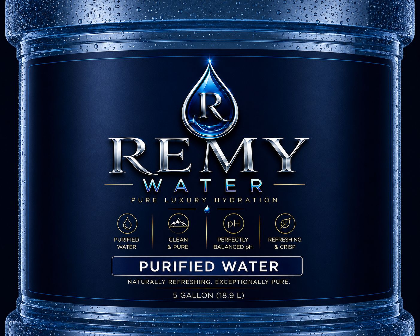Remy Water purified 16.9 fl oz Bottles, 24 Count Pack