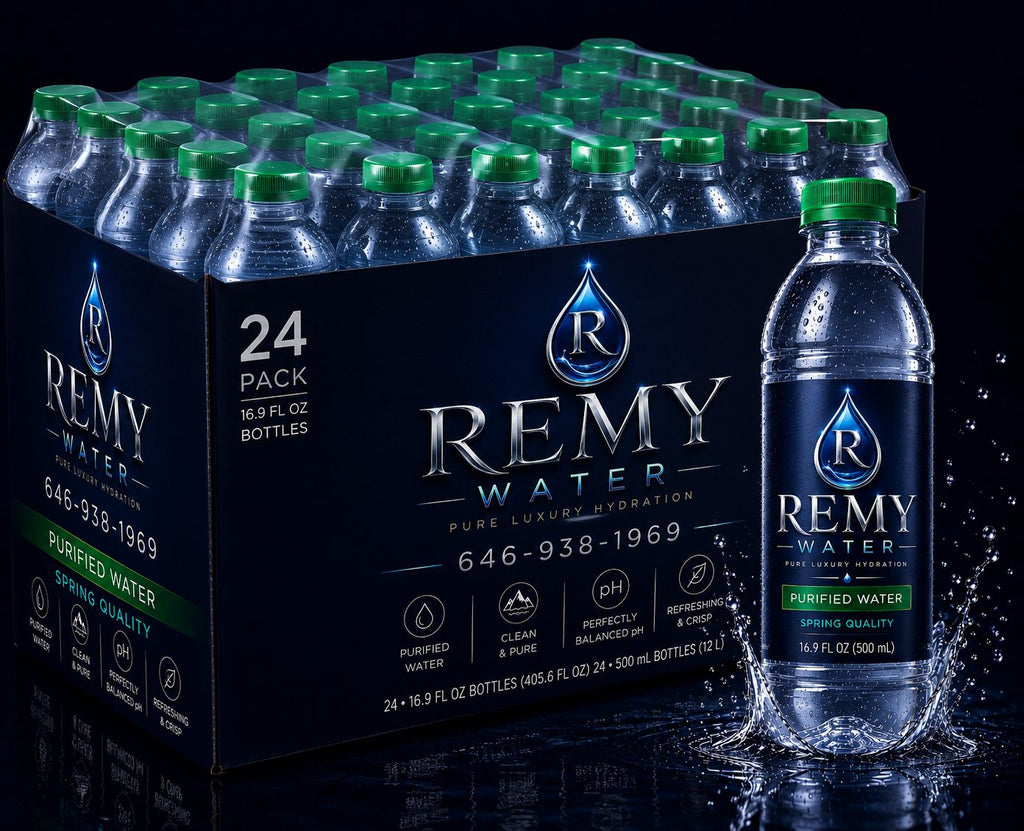 Remy Water purified 16.9 fl oz Bottles, 24 Count Pack